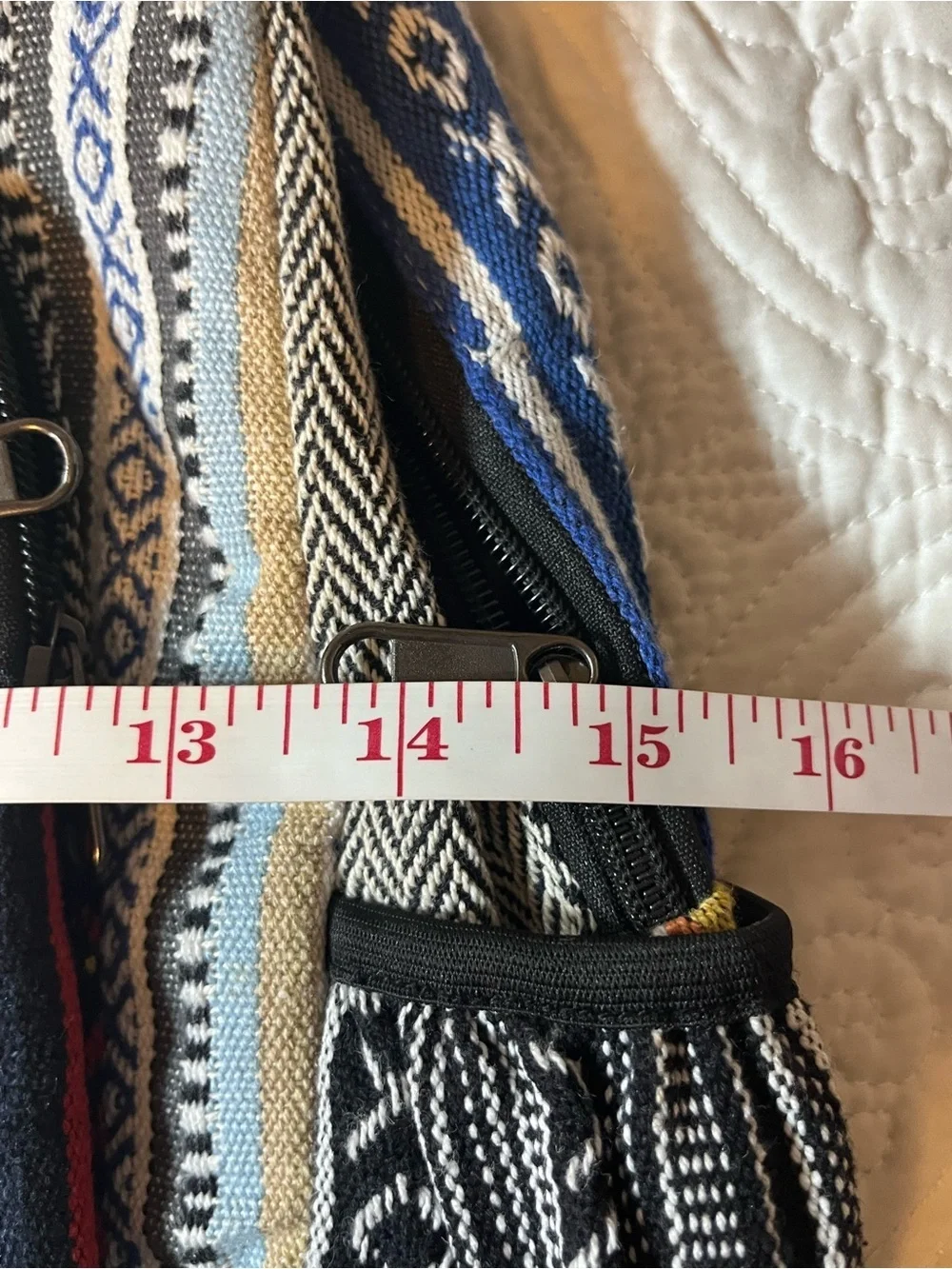 Boho Estes Park Colorado Canvas Backpack - Multicolor